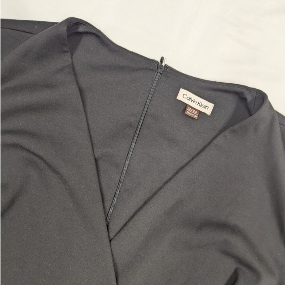 Calvin Klein Black V-neck Formal Party Dress Women Sz 22w